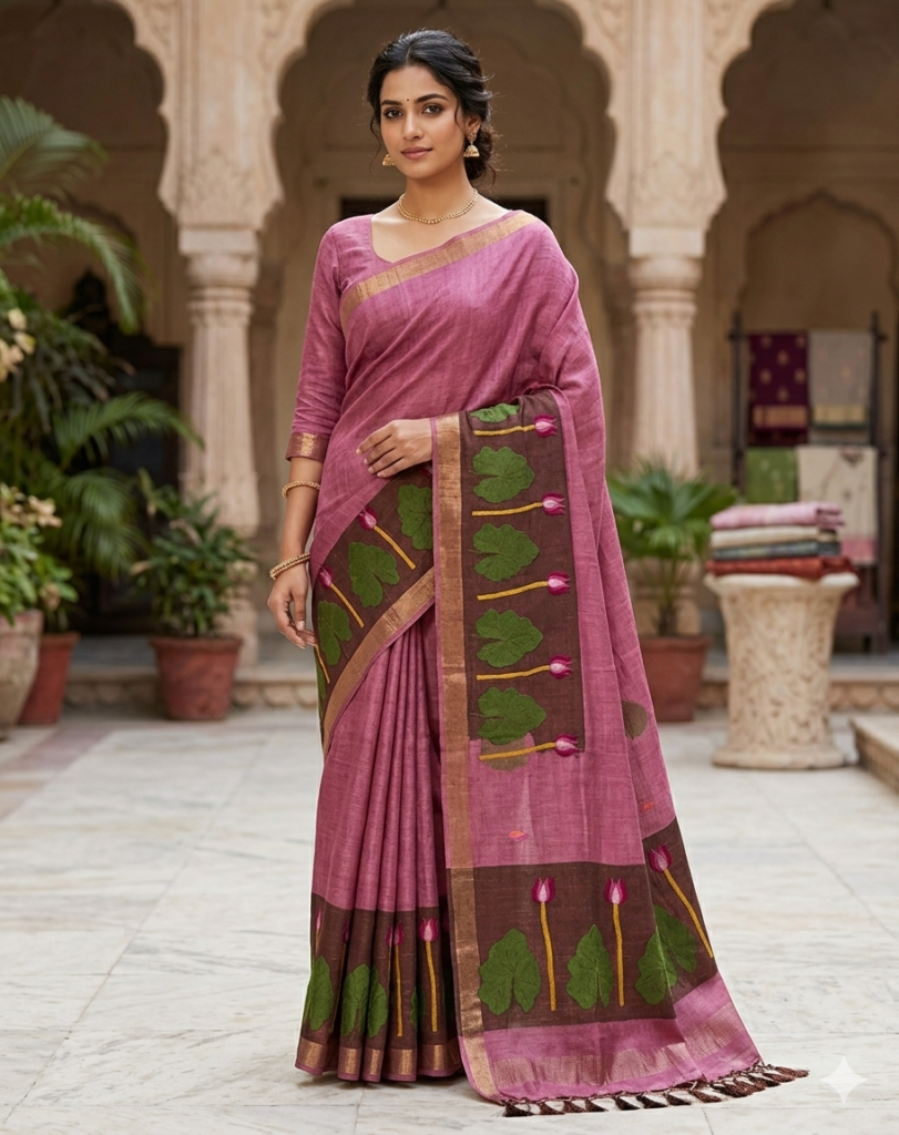 SILK LILEN- Onion Pink