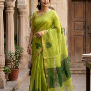 SILK LILEN - LIME GREEN