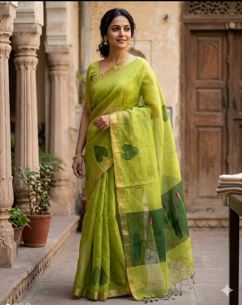 SILK LILEN - LIME GREEN
