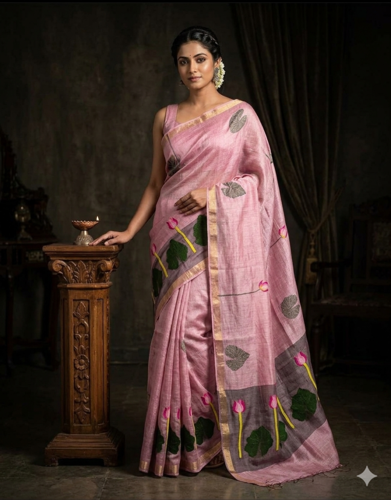Exclusive Handloom Weaving Silk Linen