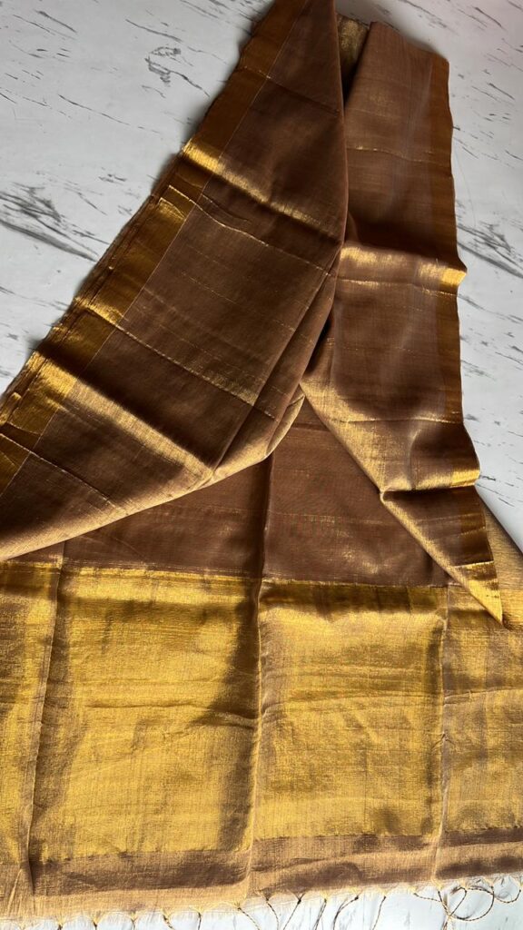TISSUE SILK LILEN SAREE