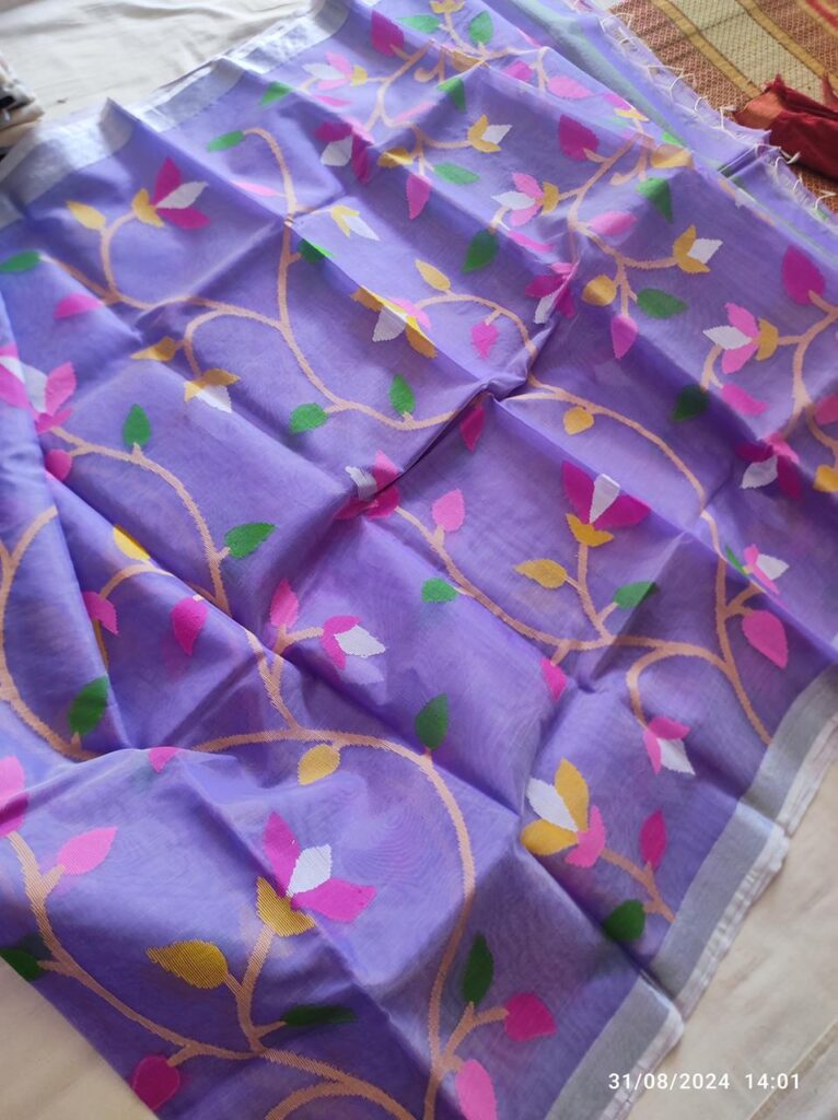MASLIN JAMDANI SAREE