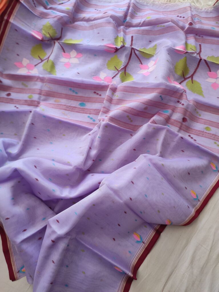 PURE MASLIN TANTOOJ SAREE