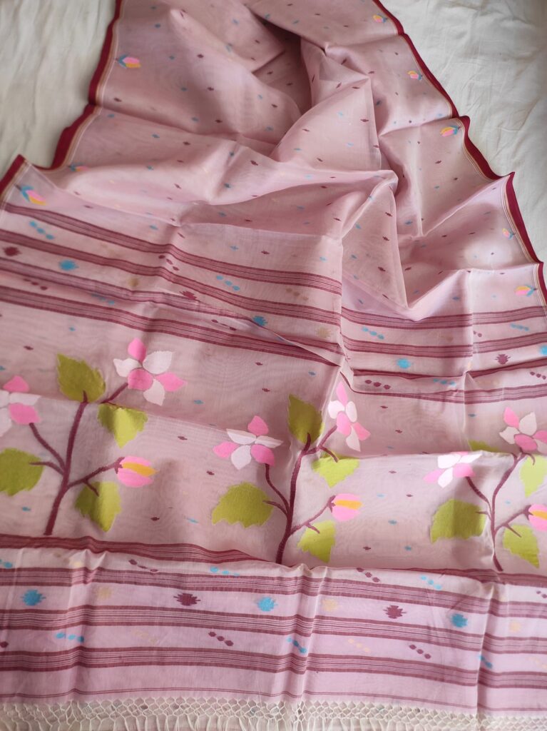 PURE MASLIN TANTOOJ SAREE