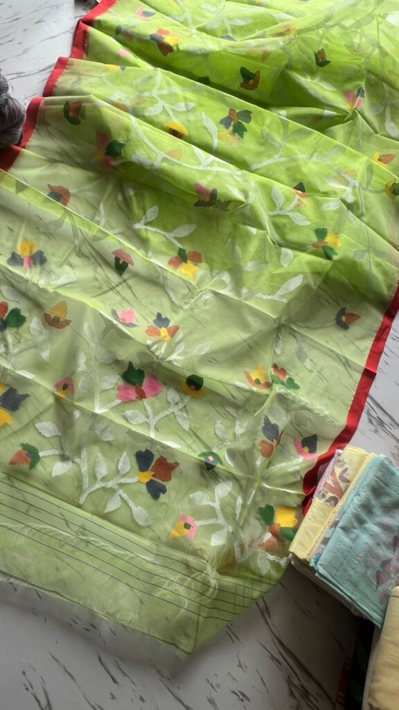 MASLIN JAMDANI SAREE