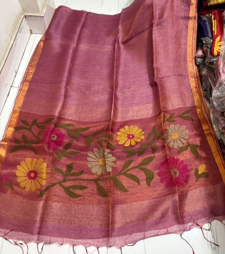 SILK LILEN SAREE