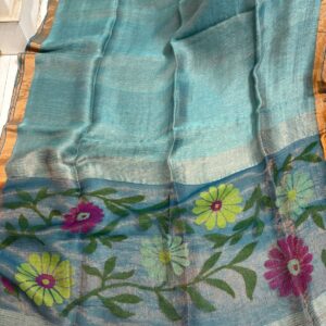 SILK LILEN SAREE