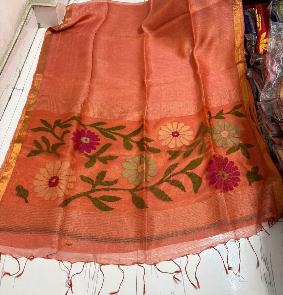 SILK LILEN SAREE