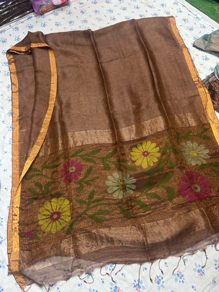 SILK LILEN SAREE